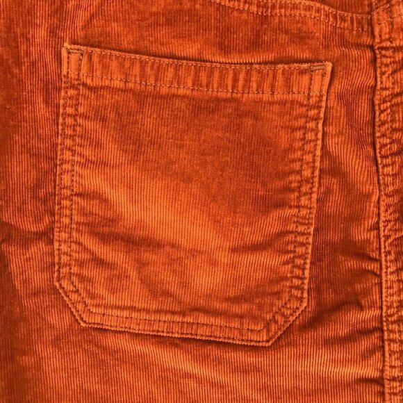 Old Navy Women's Burnt Orange Flat Front Slash Pockets Casual Mini Skirt Size 6 - Picture 4 of 8